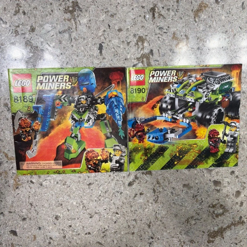 Lego Instruction Manual Lot of‎ 9 Power Miners, Agents, Chima